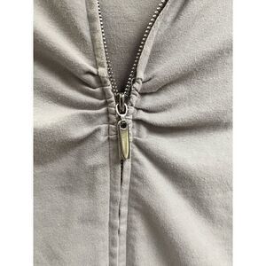 Yoga Womens Hooded Full zip Yoga Sweatshirts Gray Size Extra Small